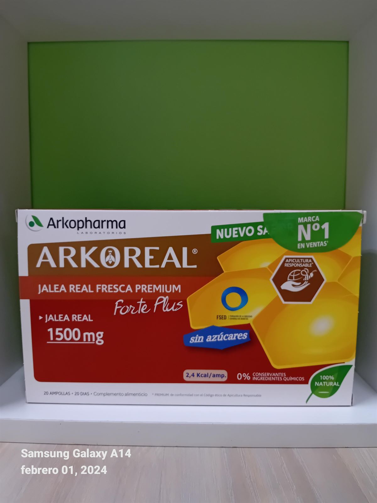 ARKOREAL JALEA REAL FRESCA PREMIUM FORTE PLUS 1500 MG 20 AMP. - Imagen 1