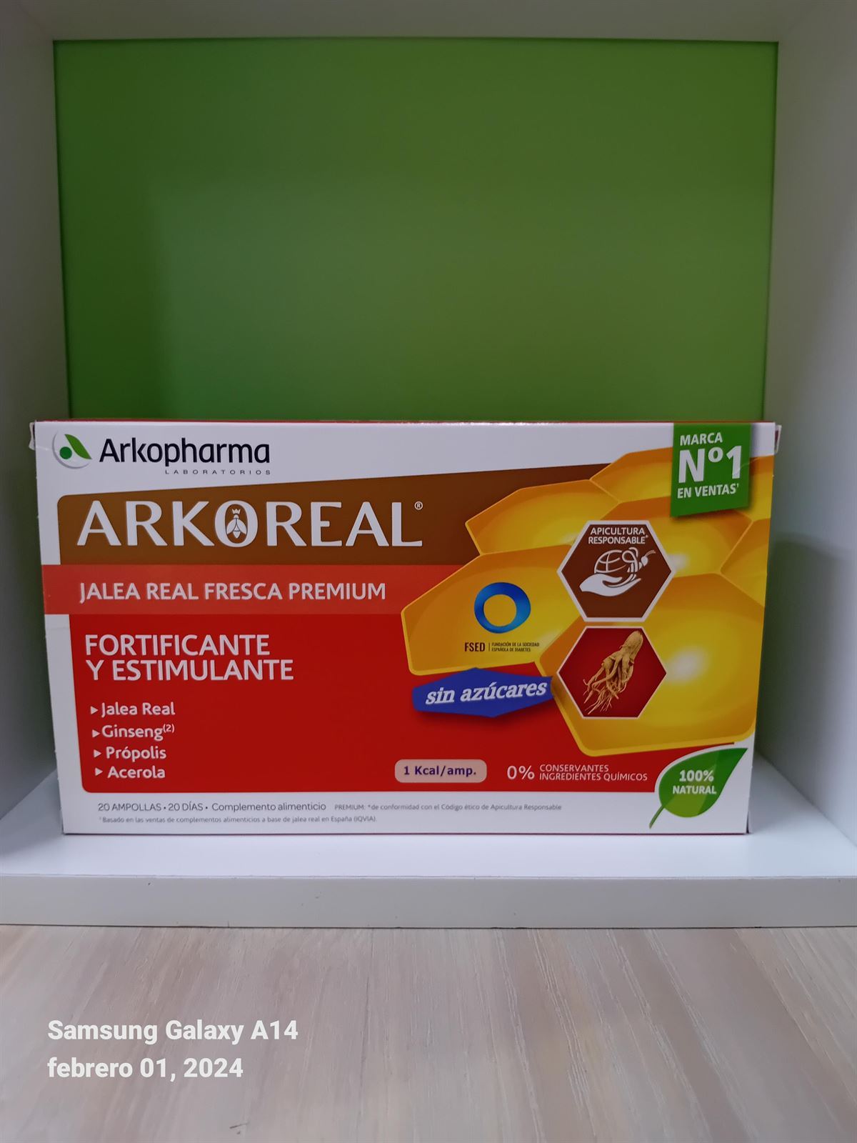 ARKOREAL JALEA REAL FRESCA PREMIUM FORTIFICANTE Y ESTIMULANTE 20 AMP. - Imagen 1