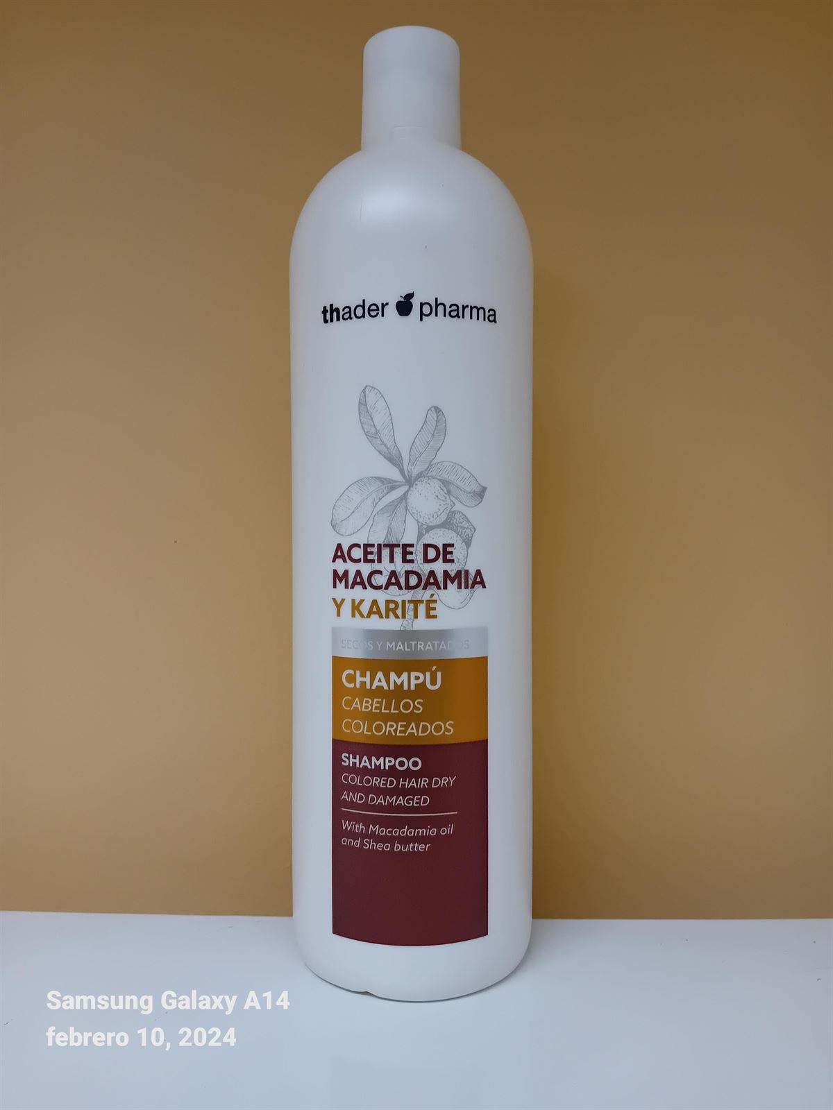 CHAMPÚ TH ACEITE DE MACADAMIA Y KARITÉ 1000 ML - Imagen 1