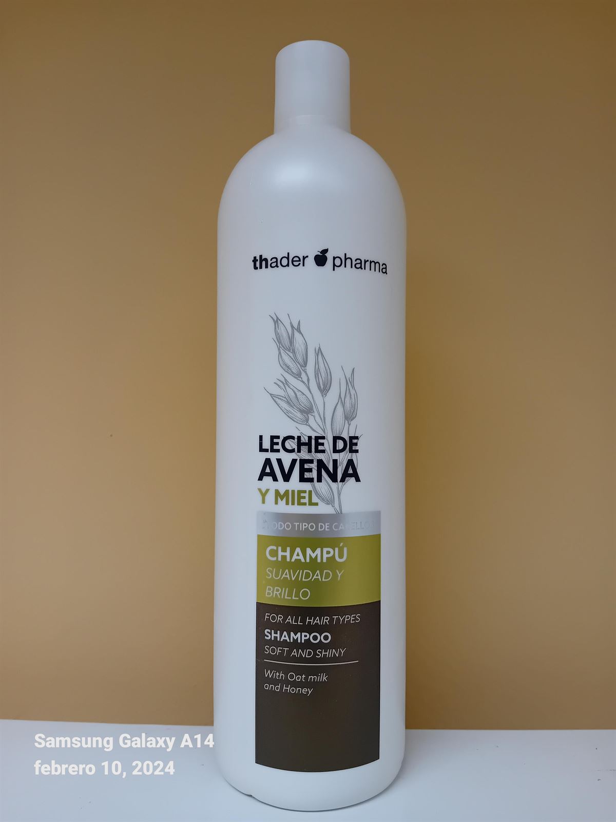 CHAMPÚ TH LECHE DE AVENA Y MIEL 1000 ML - Imagen 1