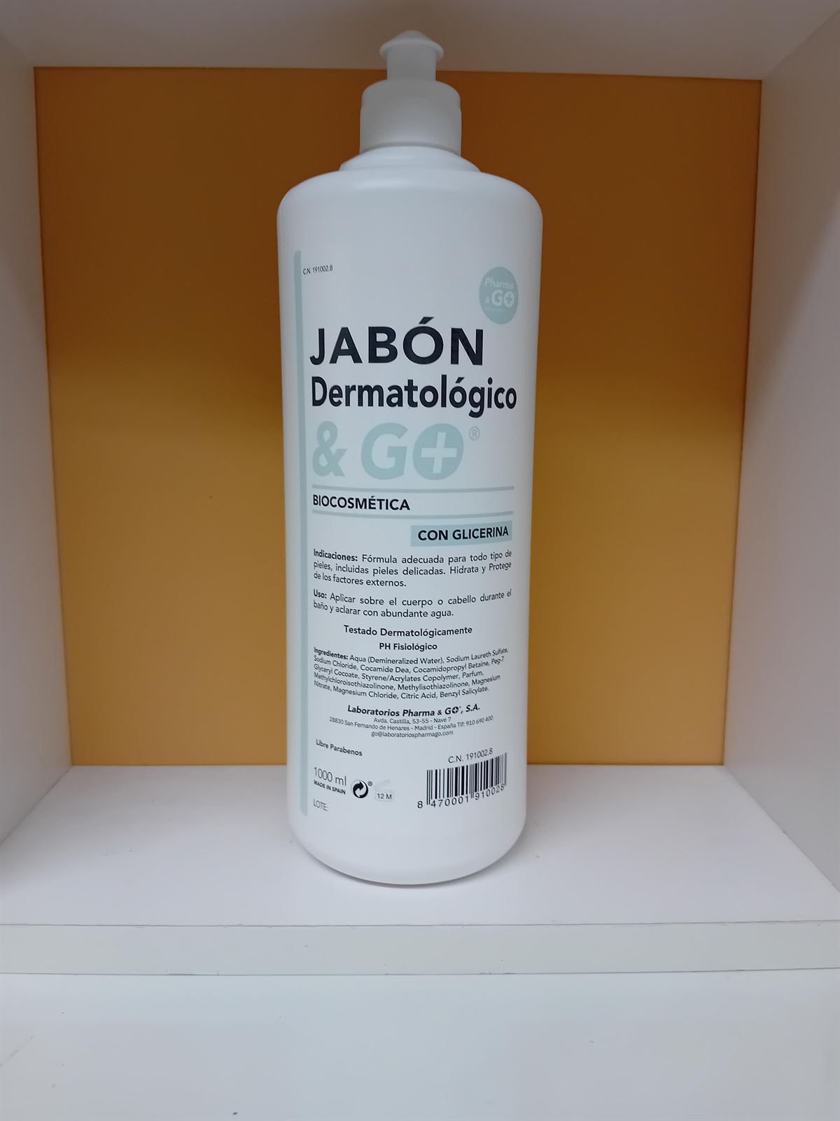 JABÓN DERMATOLÓGICO 1000 ML - Imagen 1