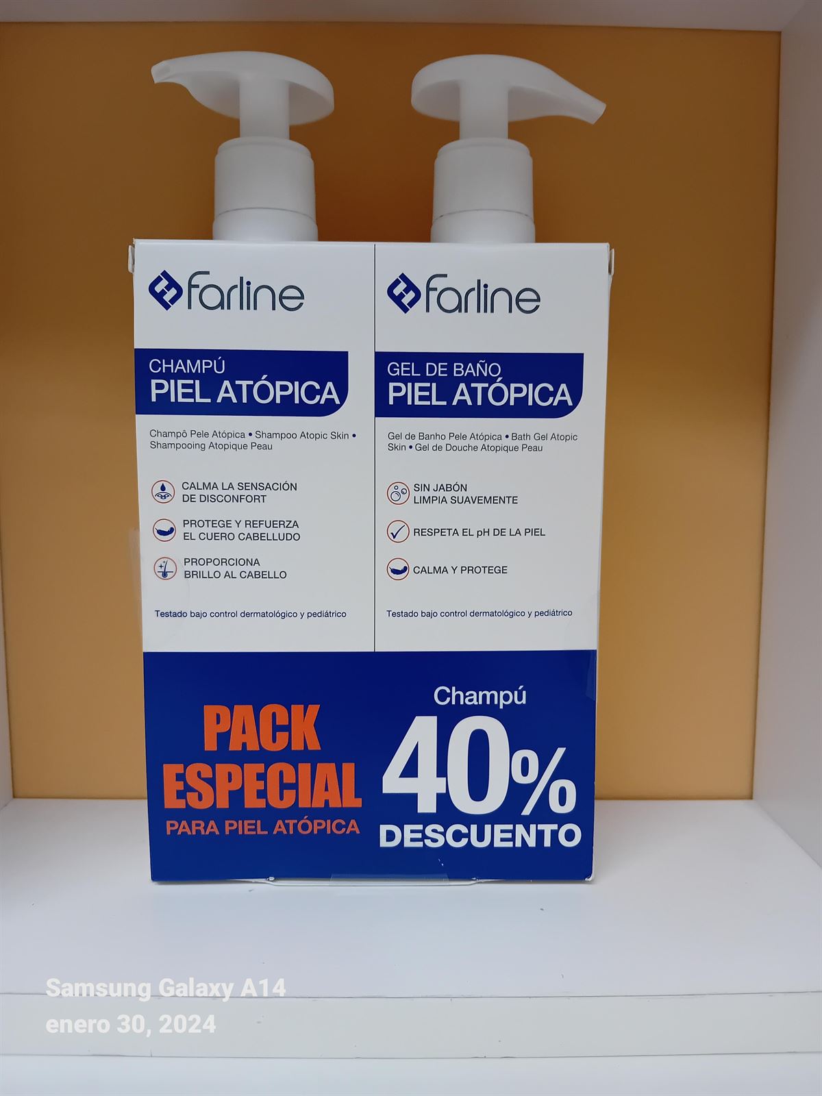 PACK CHAMPÚ + GEL DE BAÑO PIEL ATÓPICA 500 M - Imagen 1