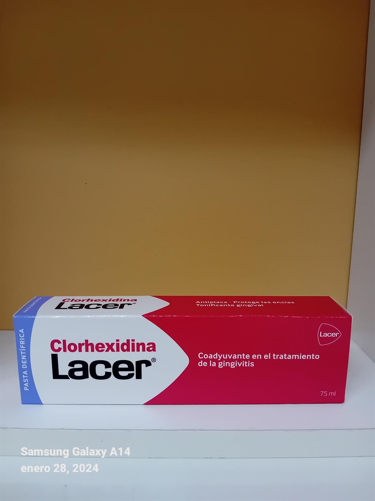 PASTA DENTÍFRICA CLOREXIDINA LACER 75 ML - Imagen 1