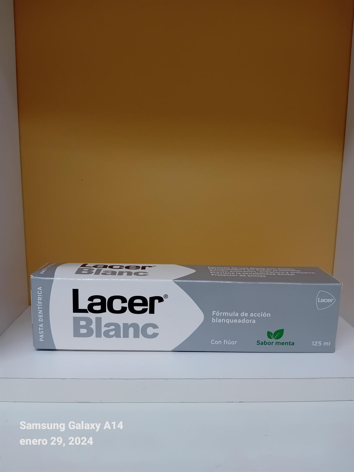 PASTA DENTÍFRICA LACER BLANC SABOR MENTA 125 ML - Imagen 1