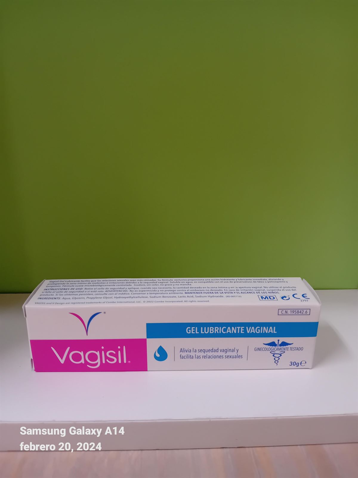 VAGISIL GEL LUBRICANTGE VAGINAL 30 G - Imagen 1